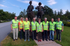 Liikennekoulutusryhmästä kuvia.